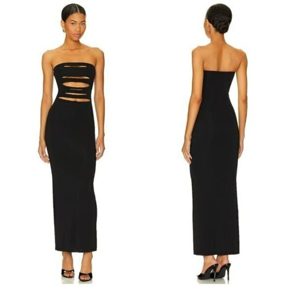 H:ours Carlita Midi Dress - Black